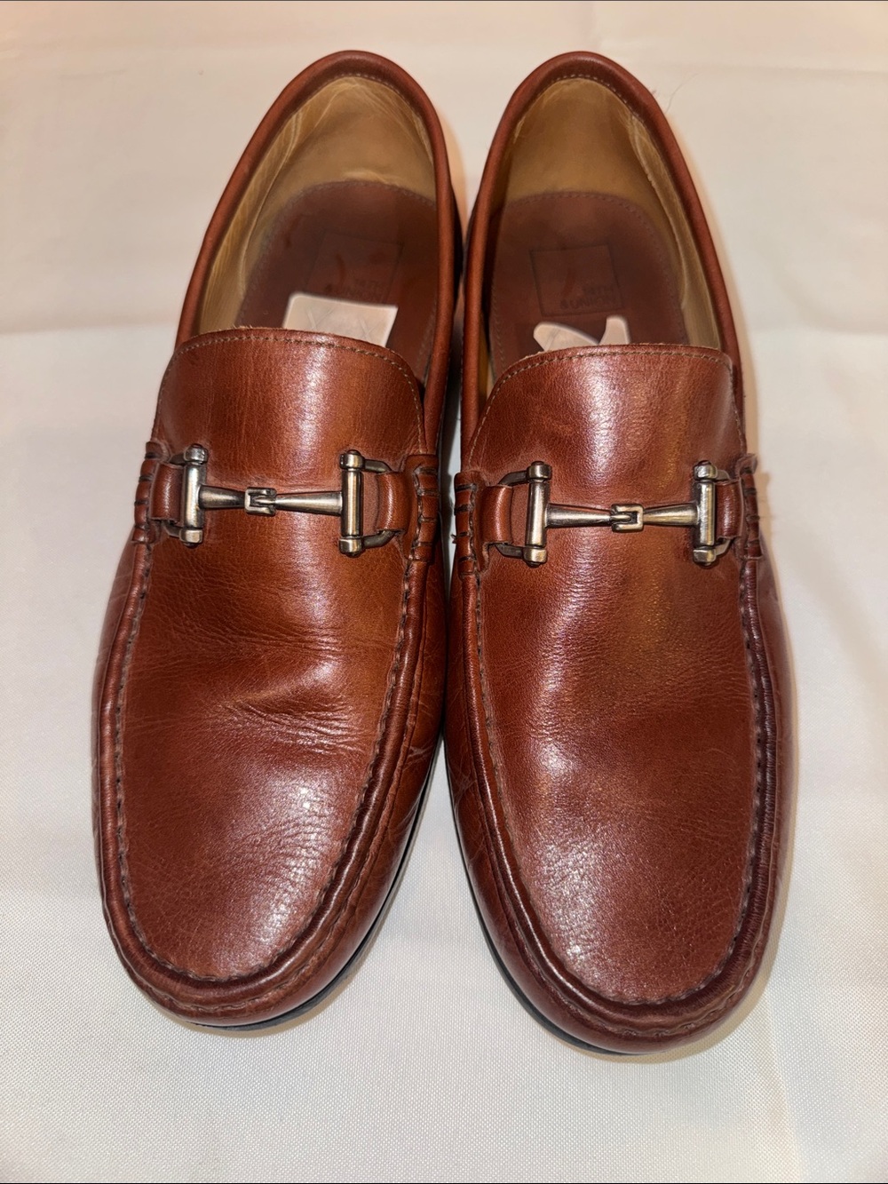 Nordstrom Tan Leather Bit Loafers
